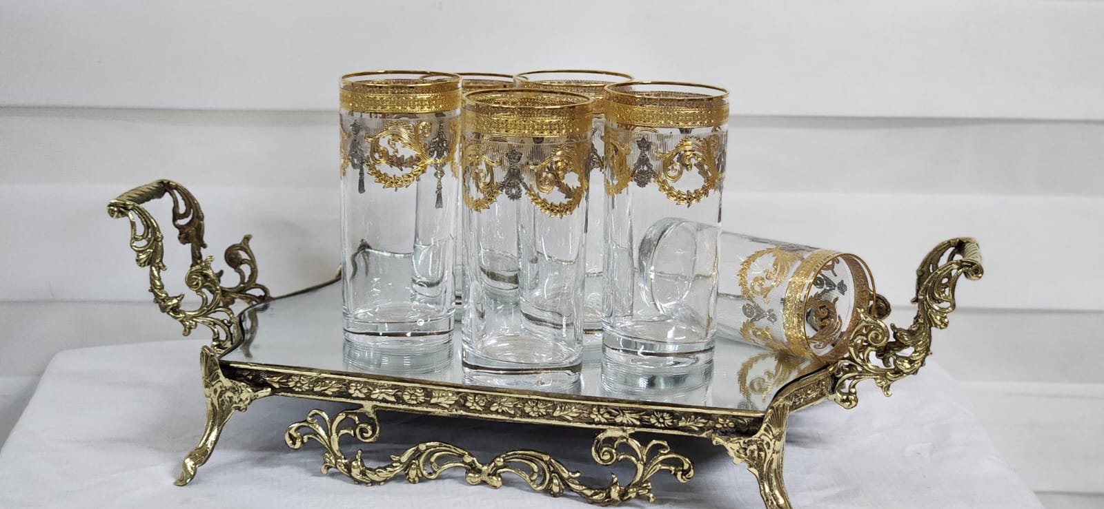 Alegro Meşrubat Bardağı Gold&Gümüş 6'lı