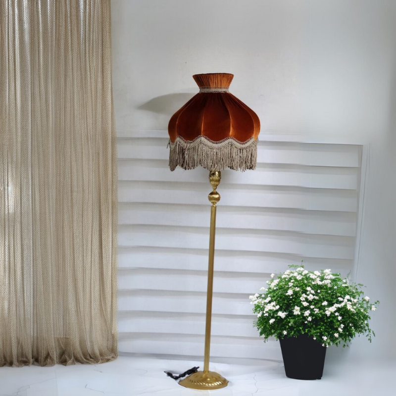 Klasik Lambader GOLD Ayak KİREMİT Başlık 170cm.