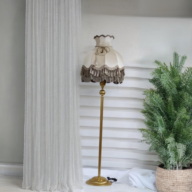 Klasik Lambader GOLD Ayak VİZON Başlık 170cm.