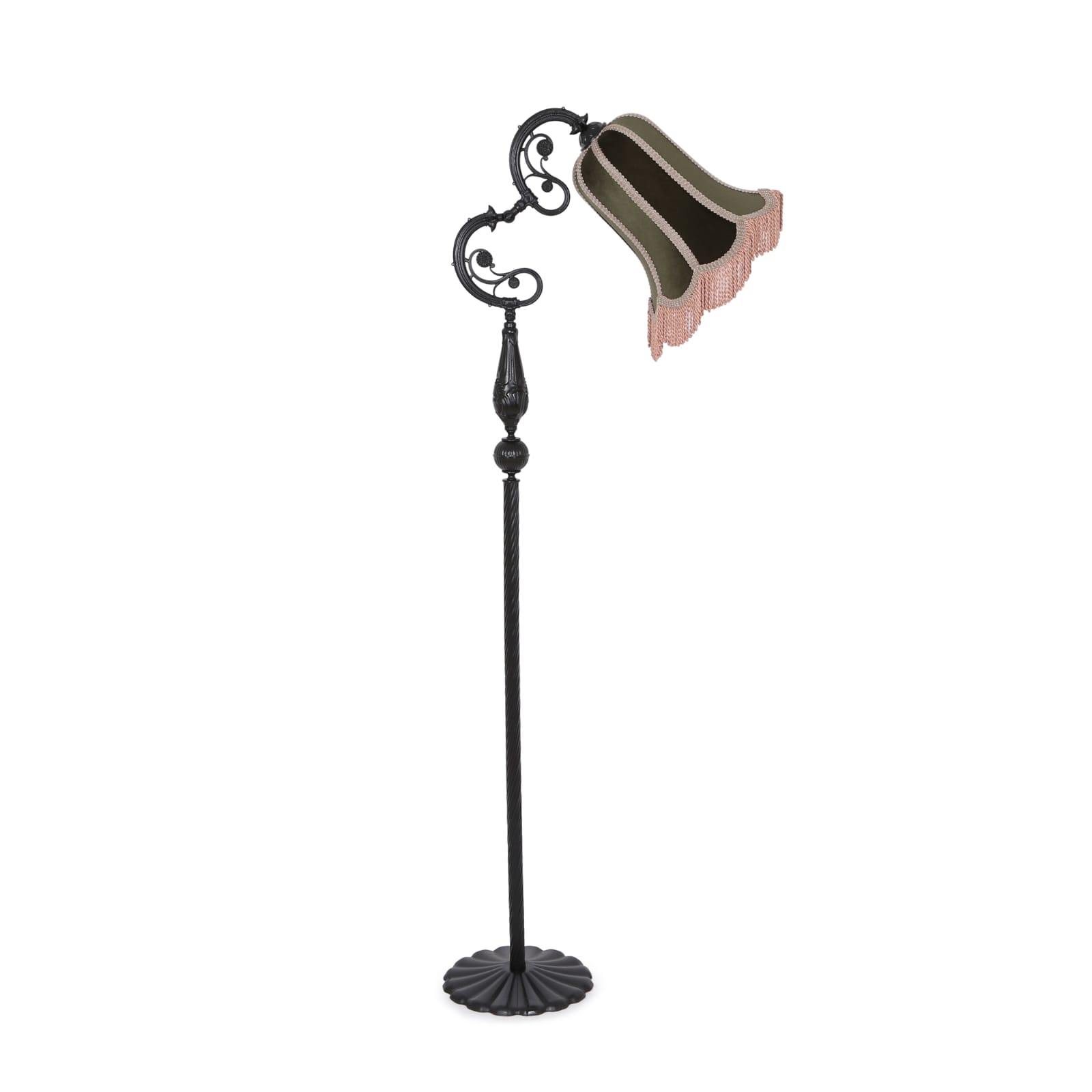 Sokak Lambası SİYAH Ayak YEŞİL Başlık 170cm.