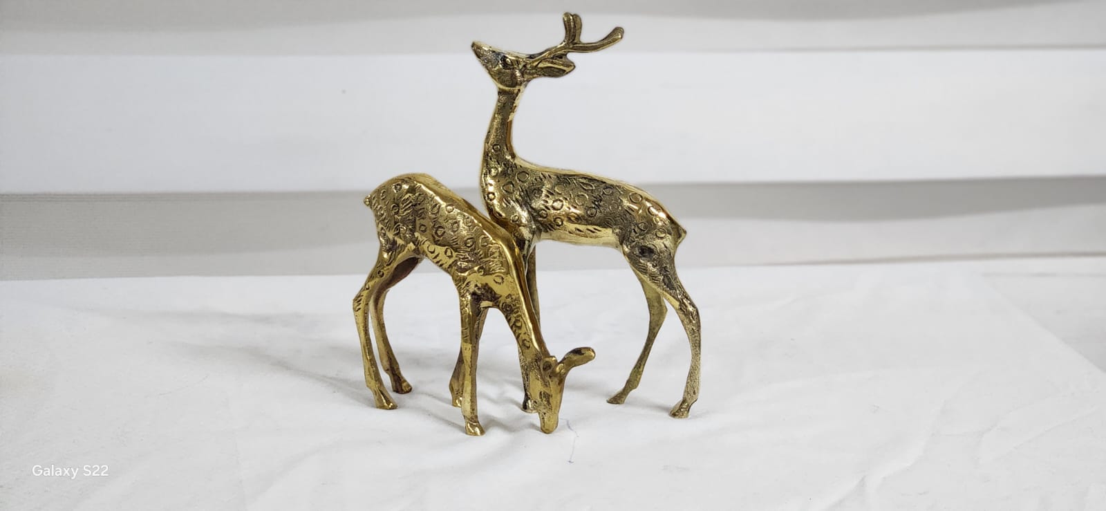 Pirinç Ceylan ve Yavrusu 17cm. / 11cm.