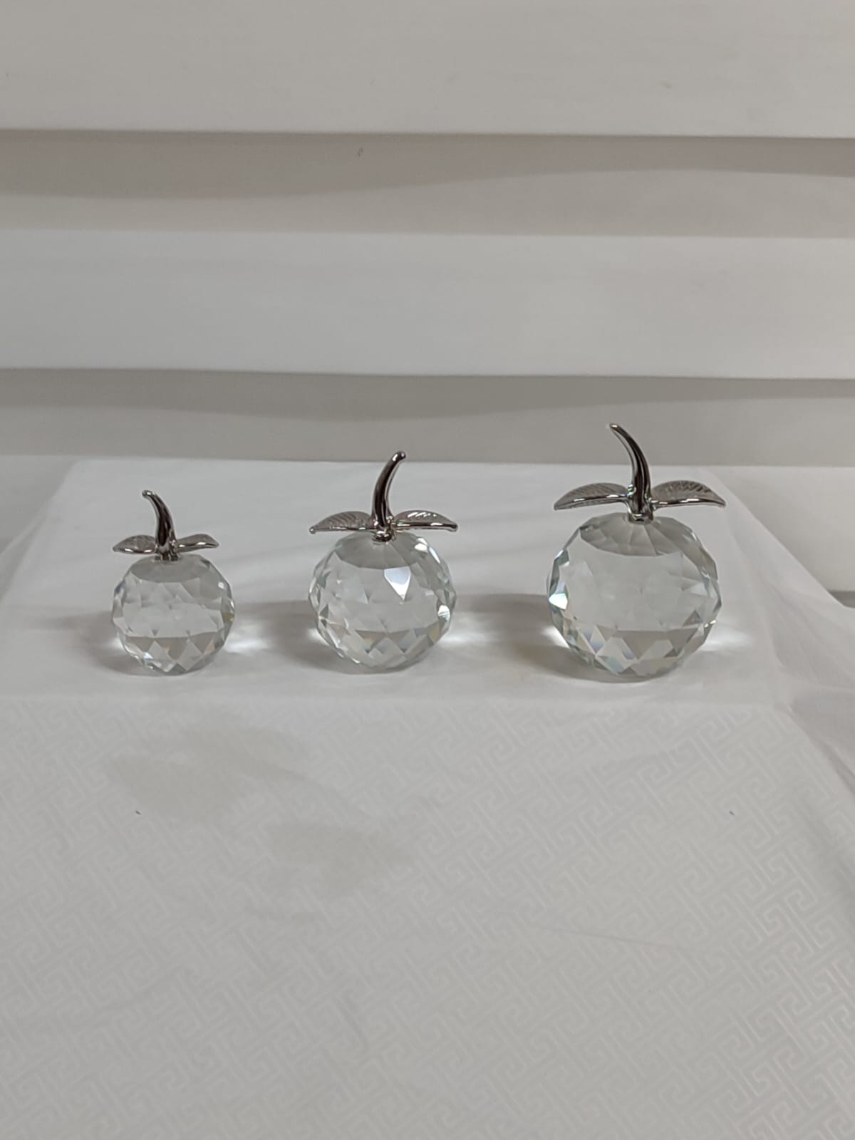 Kristal 3'lü Elma GÜMÜŞ