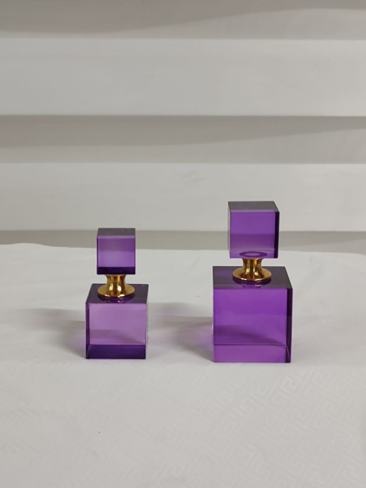 Kristal Parfüm Şişesi 2'li MOR