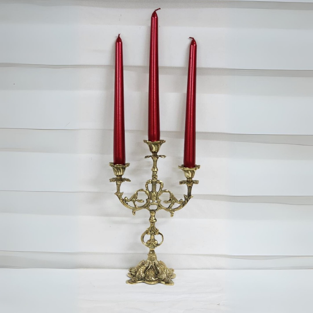 2'li Şamdan KIRMIZI Mum 26cm.