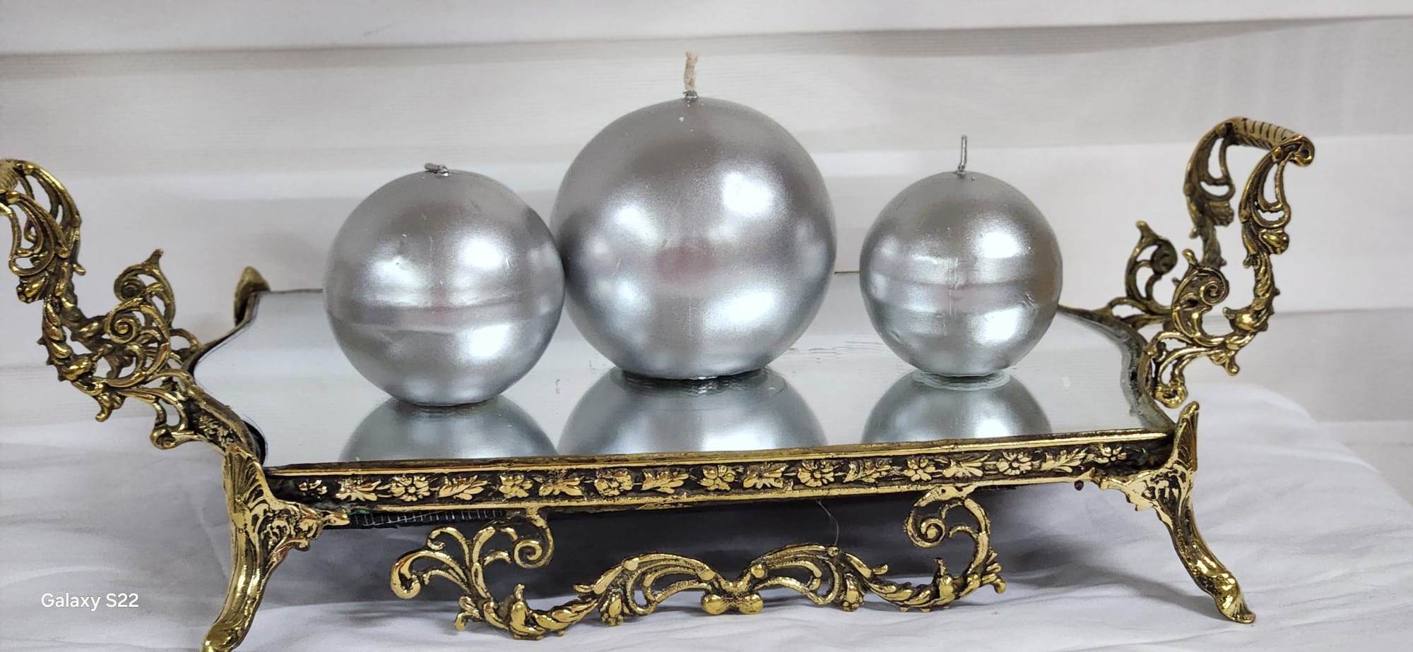 RBC Yuvarlak Mum GÜMÜŞ