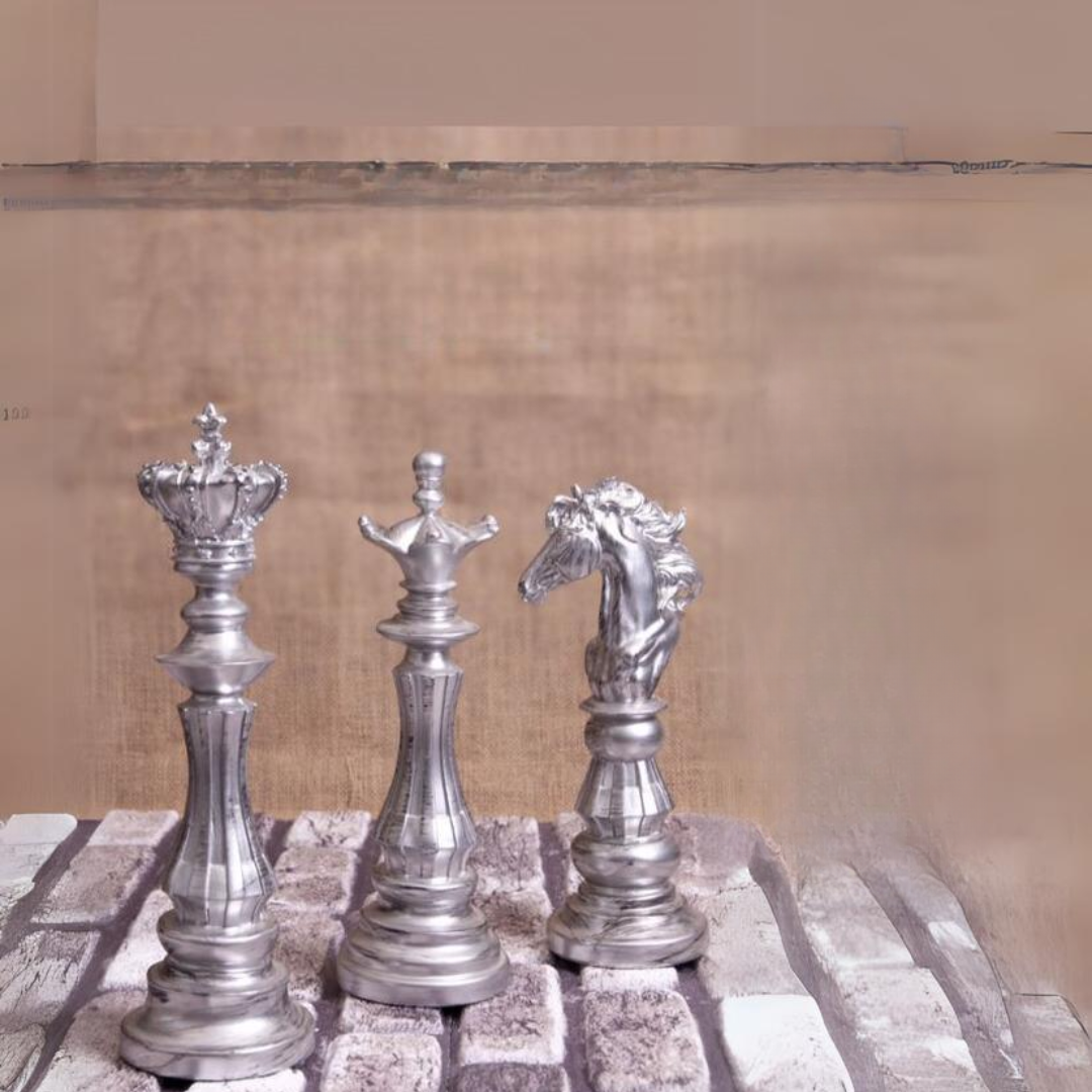 3'lü Satranç Biblo GÜMÜŞ