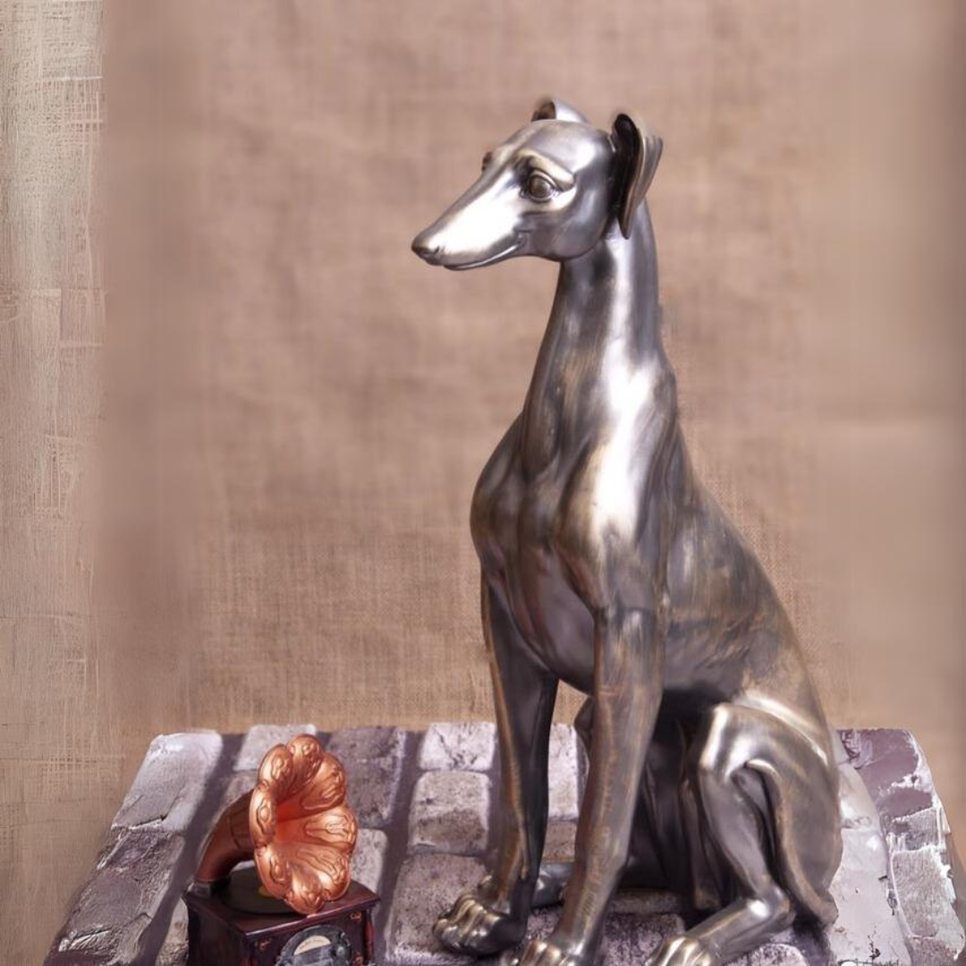 Erkek Köpek BRONZ 63x33cm.