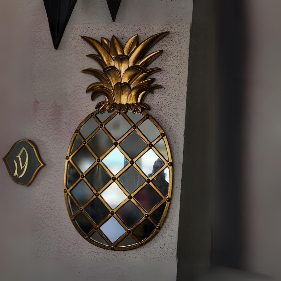 Ananas Duvar Aynası 50cm.
