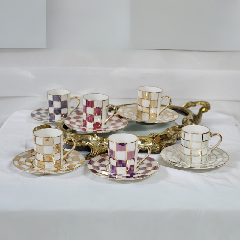 Altın Harmoni Türk Kahvesi Seti 6'lı